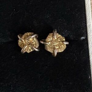 Jaxkelly Rose Gold Druzy Earrings